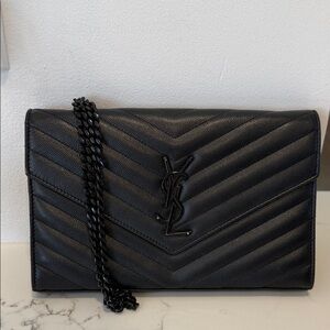 Yves Saint Laurent Large Black Bag